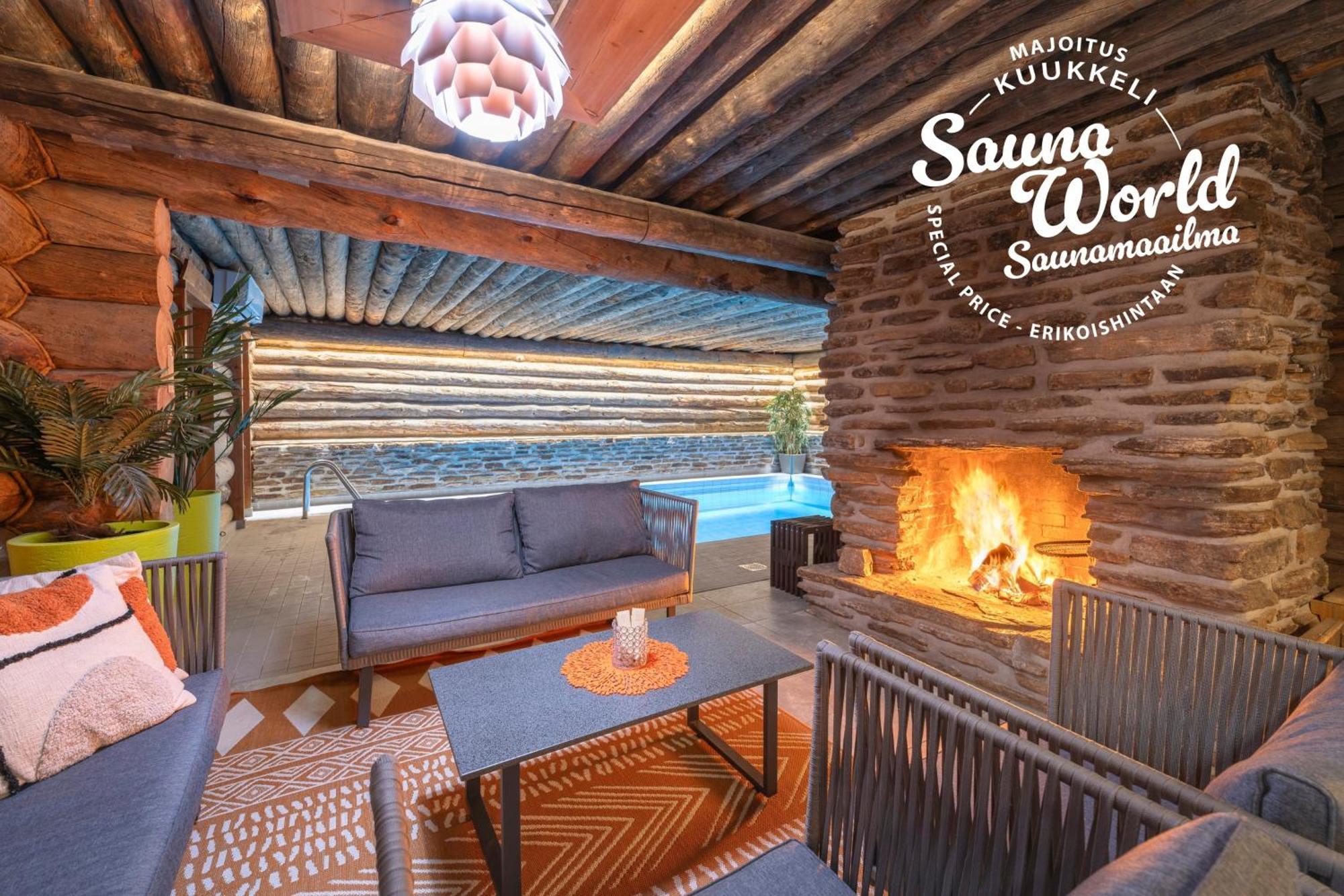 Kuukkeli Log Houses Teerenpesae - Premium Suite A48 Saariselkä Exterior foto